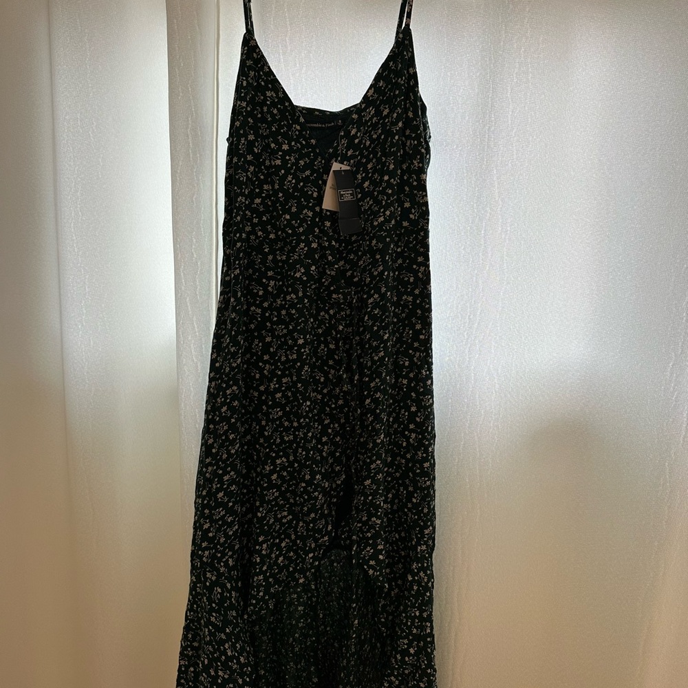 Abercrombie & Fitch green Maxi Sundress with Spaghetti Straps